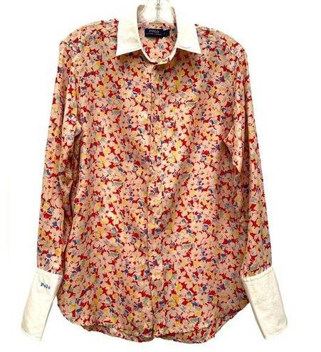 Polo Woman’s  Ralph Lauren floral silk dress shirt