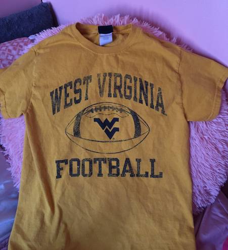 West Virginia Football Tee Yellow