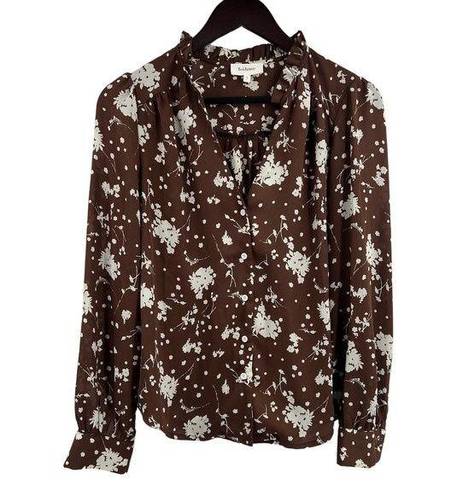 Bohme  Brown Floral Lightweight Blouse Small