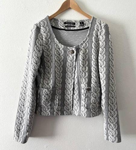 Maison Scotch  Cardigan Jacket Womens 2 Grey La Femme Selon Marie