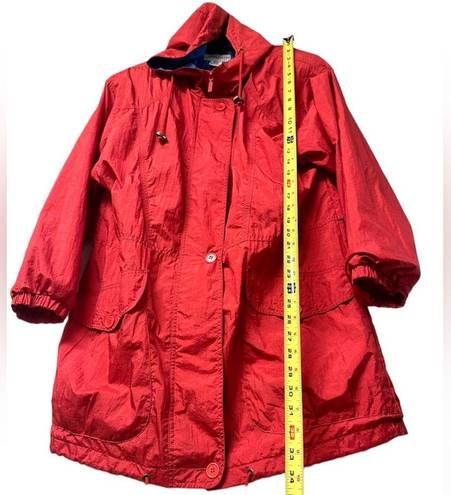 Cabin creek  oversized Women's Red and Blue Jacket EUC