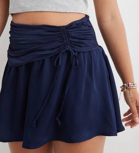 Aerie Navy Uptown Mini Skirt