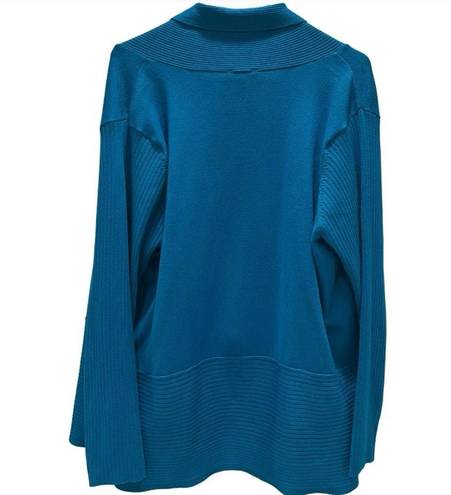 Avenue Womens 18 / 20 Sweater Cardigan Teal Blue Size 20 plus