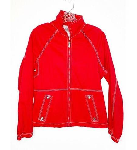 Oleg Cassini  Sport Women’s Red Jacket Size Medium