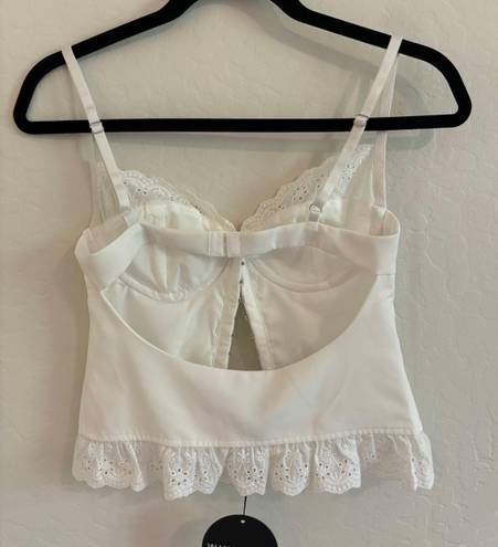 White Fox Bustier Top Size XS