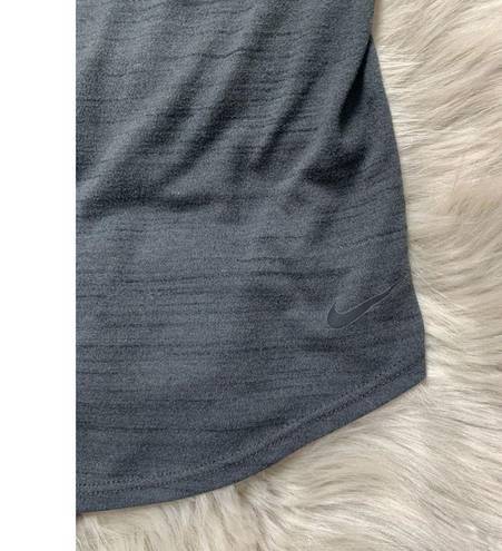 Nike Womens Grey and black dri-fit razorback workout tank Small