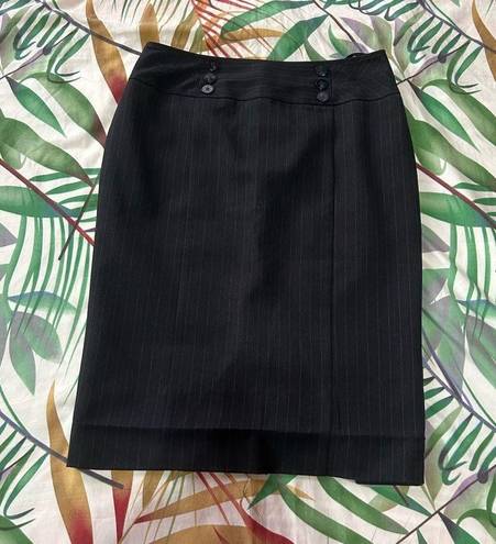 Striped work skirt, black pencil skirt, a line skirt, office skirt, skirt suit Size 6