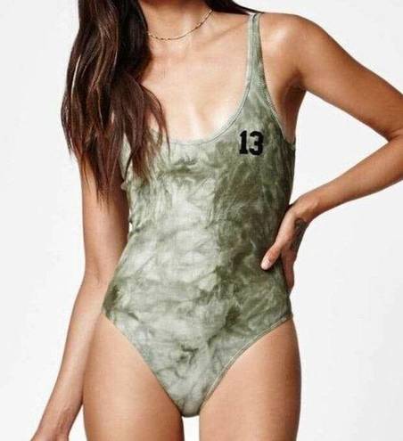 PacSun L.A. Hearts  Tie Dye Bodysuit Olive Green XS