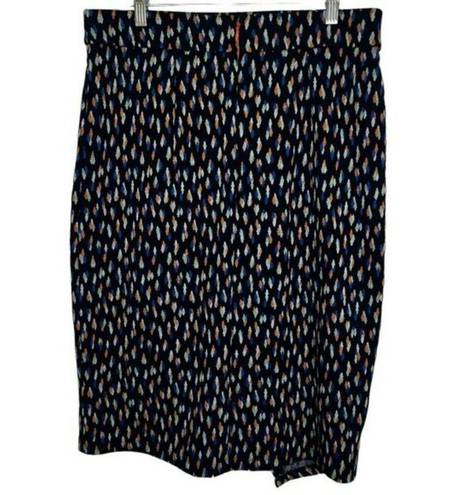 Anthropologie  MAEVE Debra Faux Wrap Printed Pencil Skirt EUC Size12