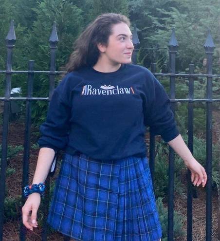 H&M Blue Schoolgirl Skirt