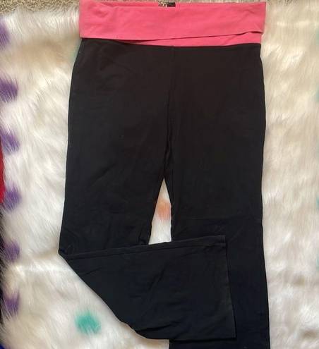 PINK - Victoria's Secret Yoga Fold Over Waistband Flare Yoga Pants Size L -  $23 - From Tara