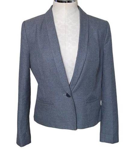 Fossil  vintage blazer with ruffle peplum flared back preppy casual grey medium