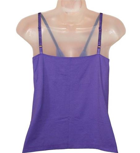 Coldwater Creek purple cami with velvet straps size L