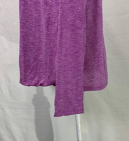 Athleta Long Sleeve Siri Bubble Hem Purple Shirt Size Large