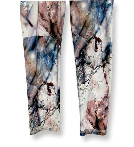 Strut this  Womens Cropped Leggings Multicolor Tie Dye Stretch USA S