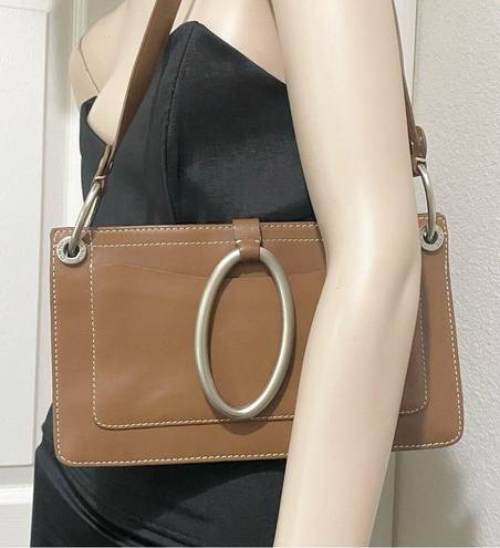 DKNY Vintage  Y2K Tan Leather Shoulder Bag