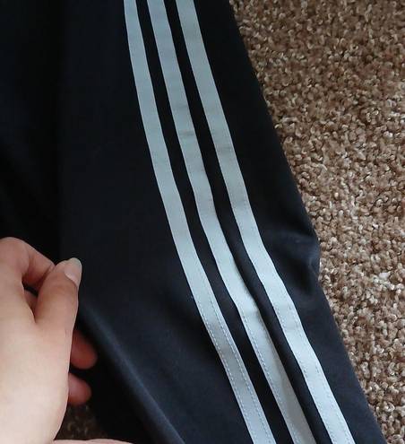 Adidas black and white athletic leggings size large