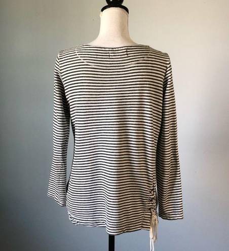 Max Studio  WEEKEND | Striped French Terry Top