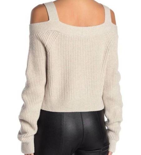 All Saints Dasha Crop Jumper Cold shoulder sweater size Small