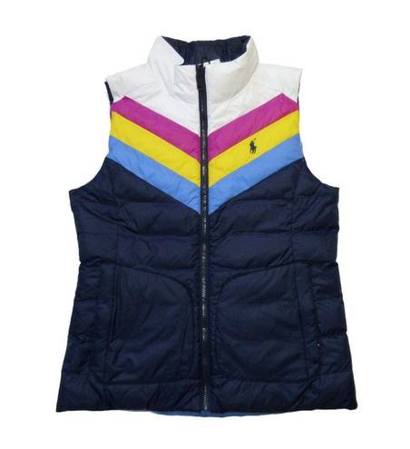 Polo NWT  Ralph Lauren Golf Retro Chevron Stripe Reversible Puffer Vest S