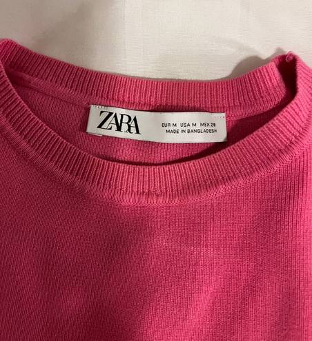 ZARA Pink Cropped Top