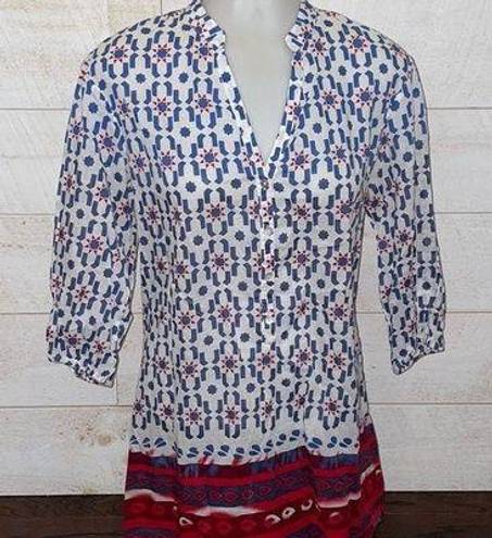 Quiksilver  Boho Pattern Half Button Down Tunic