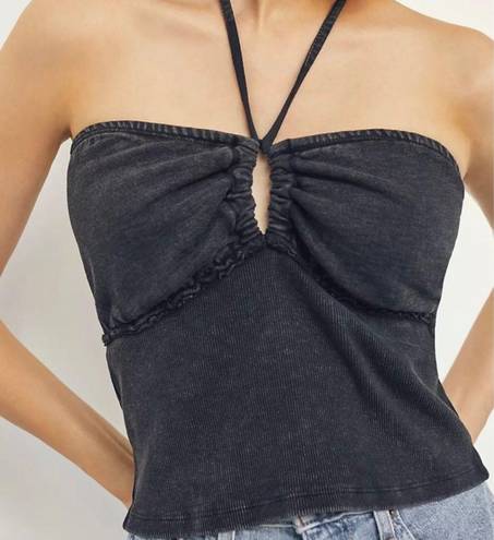 Pilcro black halter top