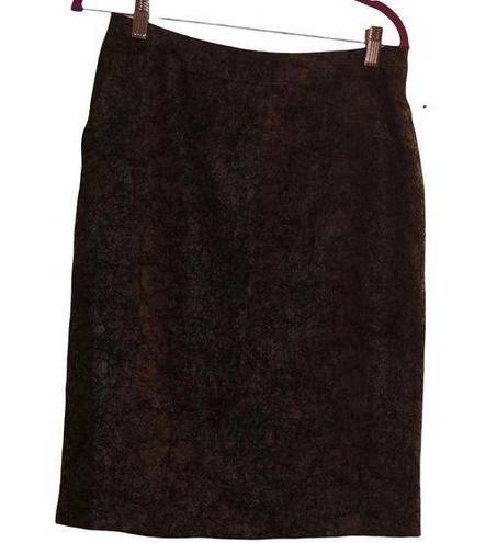 Coldwater Creek  brown skirt size 8