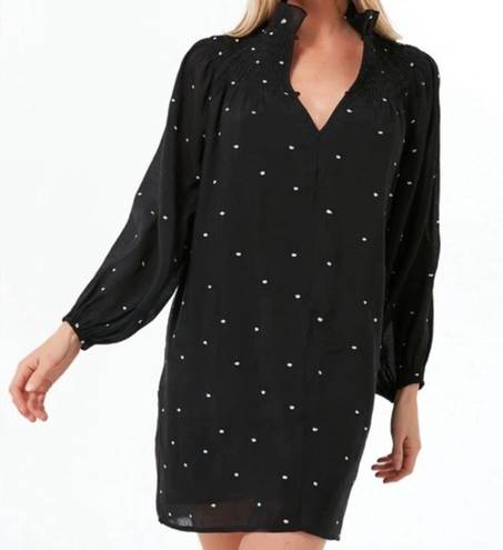 Tuckernuck  NWT Pomander Place black white dress polka dot Taylor long sleeve