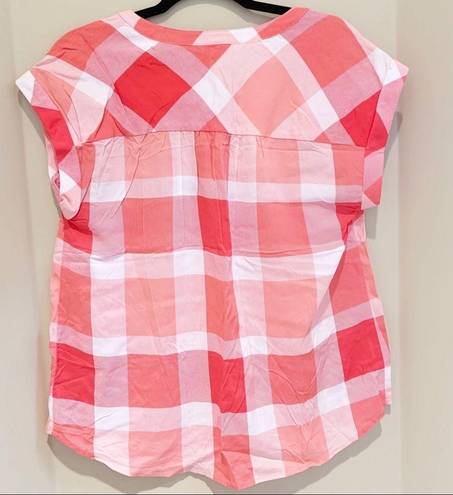 Krass&co NWT Khakis &  Gingham Blouse Top Small S