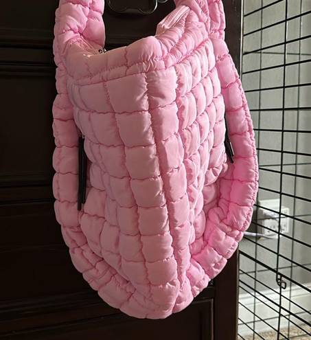 NWT quilted pink Carryall bag