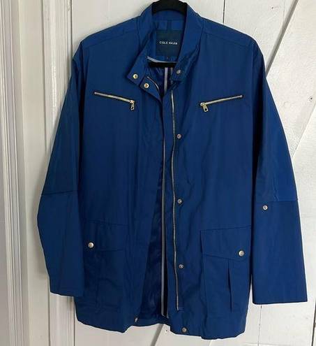 Cole Haan  Blue Raincoat Jacket Size L