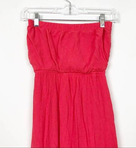 Socialite  Pink Sleeveless Tube Top Maxi Dress Sz XS