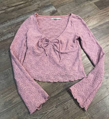 Urban Outfitters Kimichi Pink Long Sleeve