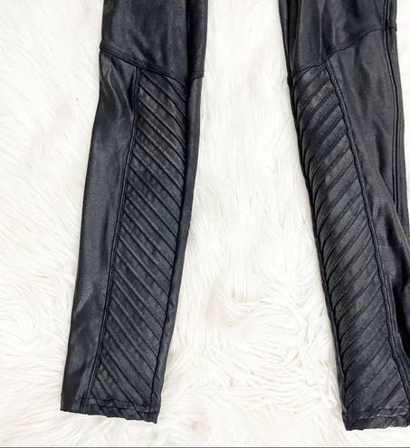 Spanx  Faux Leather Moto Leggings