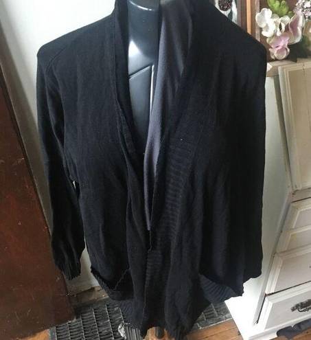 Chelsea28  M/L Stitchfix black open front cardigan