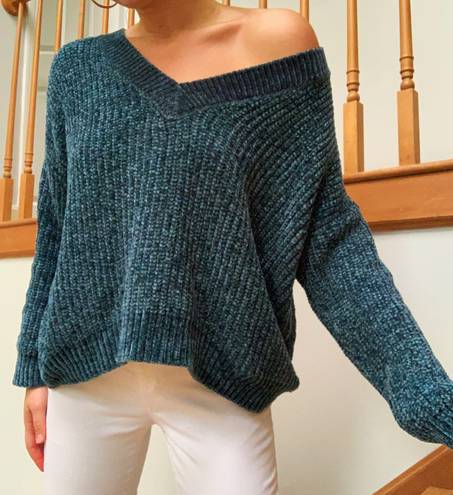 Hippie Rose Turquoise Sweater 