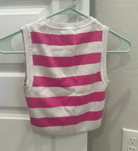 ZARA Pink Striped Top