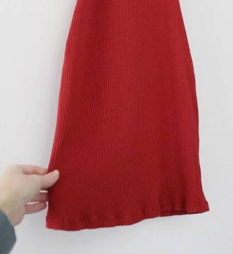 The Range / FWRD Alloy Rib Knit Banded Mini Dress in Sunburn
