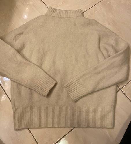 Madewell White Turtleneck Sweater Size Small