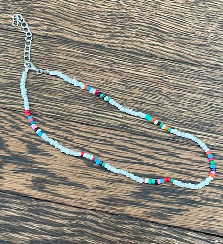 Colorful Beaded Choker Necklace Multiple