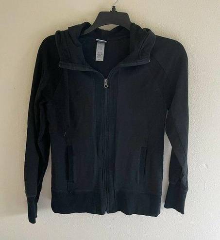 Champion C9 by  Black Full Zip Hooded Track Jacket - Size Medium - Contrast Panel