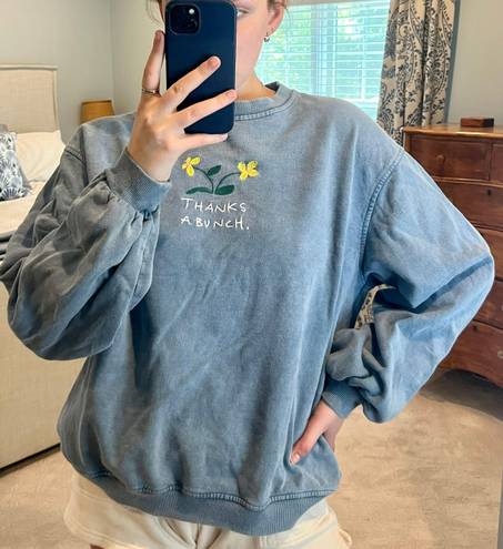 Urban Outfitters Embroidered Crew Neck