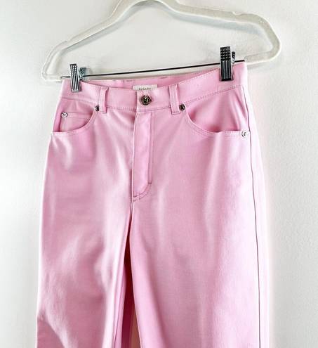 Bubblegum Escada High Waisted Ankle Length Straight Leg Jeans Stretch  Pink 36