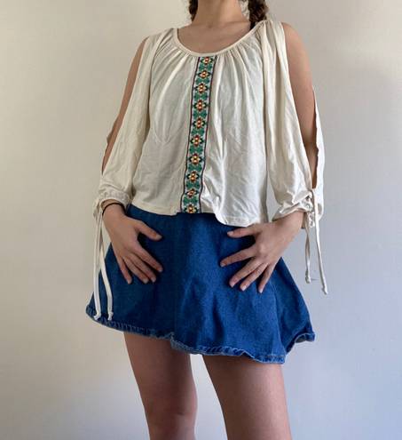 Poof Cream Colored Boho Top