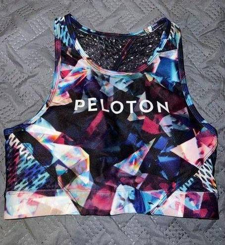 Peloton  High Neck Jewels in Space Sports Bra size small