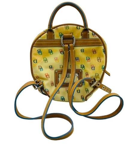 Dooney & Bourke  Round RARE Multi-Color Mini Backpack With Rainbow Zippers