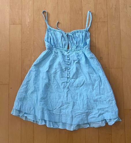 Princess Polly empress of love blue mini dress