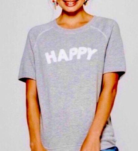 Grayson Threads  Graphic HAPPY Short Sleeve Sweatshirt Shirt Top Small