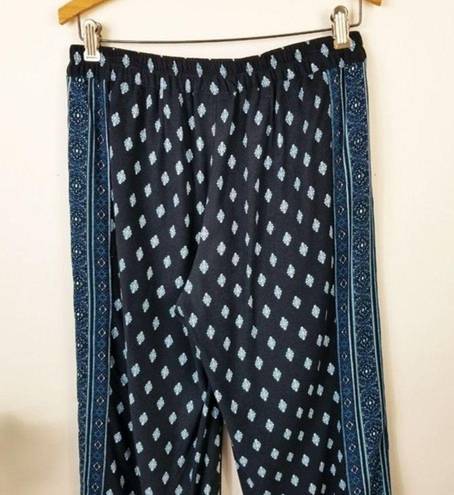 J.Jill  Women's Size XS Ponte Pull On Pants Wide Leg Lounge Floral Elatic Waist‎